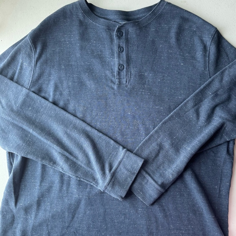 Sonoma Men's Long Sleeve Henley Shirt | XXL
